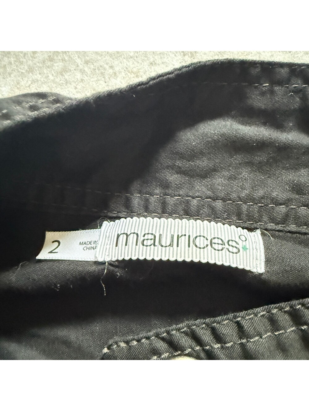 Maurices Lightweight Cotton Layering Jacket Women's 2 Black Oversized Bella Swan - Picture 3 of 5